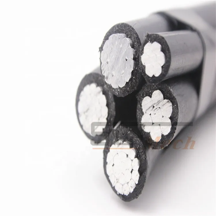 0.6/1 Kv 2X4 AWG ASTM Electrical Wire XLPE ABC Cable