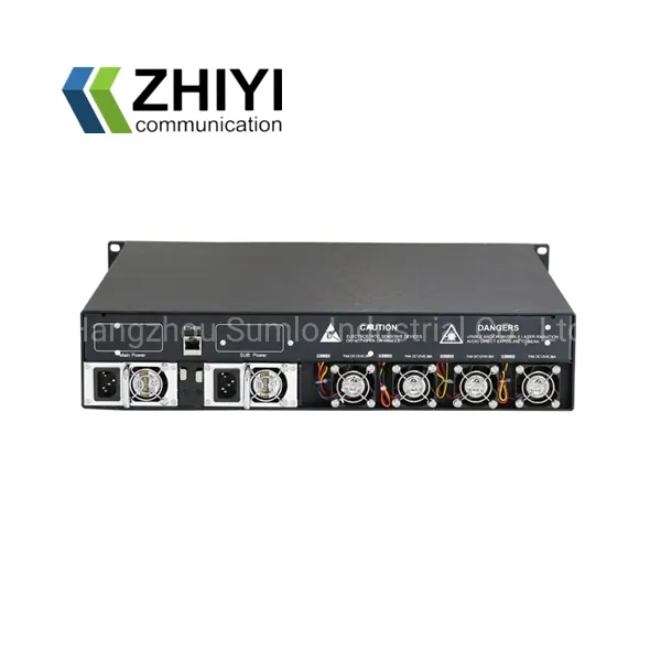 1550nm 16 Ports of Optical Output with High Power, Optical Fiber Amplifier EDFA, Max up to 256 Outputs, Bandwidth 1535~1565nm, Dual Power Supply Optional