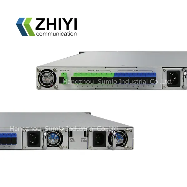 8 Ports with High Power, CATV Optical Amplifier EDFA, Max up to 256 Outputs, Bandwidth 1535~1565nm, Dual Power Supply