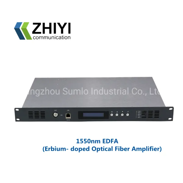 8 Ports with High Power, CATV Optical Amplifier EDFA, Max up to 256 Outputs, Bandwidth 1535~1565nm, Dual Power Supply