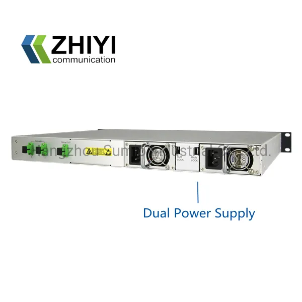 8 Ports with High Power, CATV Optical Amplifier EDFA, Max up to 256 Outputs, Bandwidth 1535~1565nm, Dual Power Supply