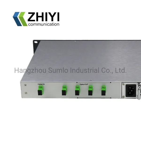 8 Ports with High Power, CATV Optical Amplifier EDFA, Max up to 256 Outputs, Bandwidth 1535~1565nm, Dual Power Supply