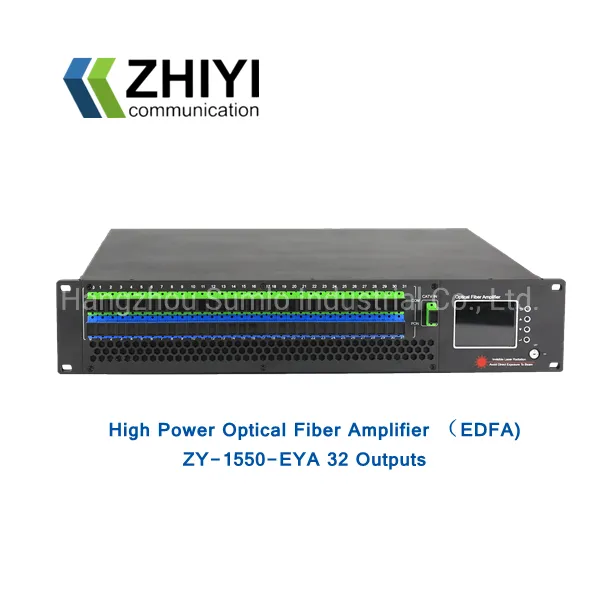 8 Ports with High Power, CATV Optical Amplifier EDFA, Max up to 256 Outputs, Bandwidth 1535~1565nm, Dual Power Supply