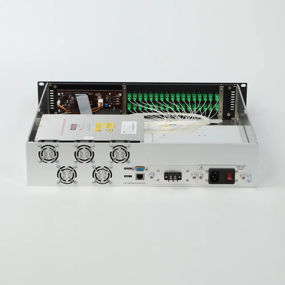 CATV High Power Multi Output Optical Amplifier EDFA with/Wo Pon