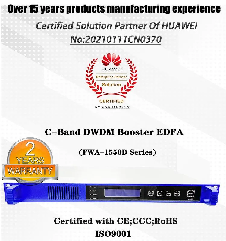 Fullwell C-Band DWDM 1528-1565nm Booster Amplifier