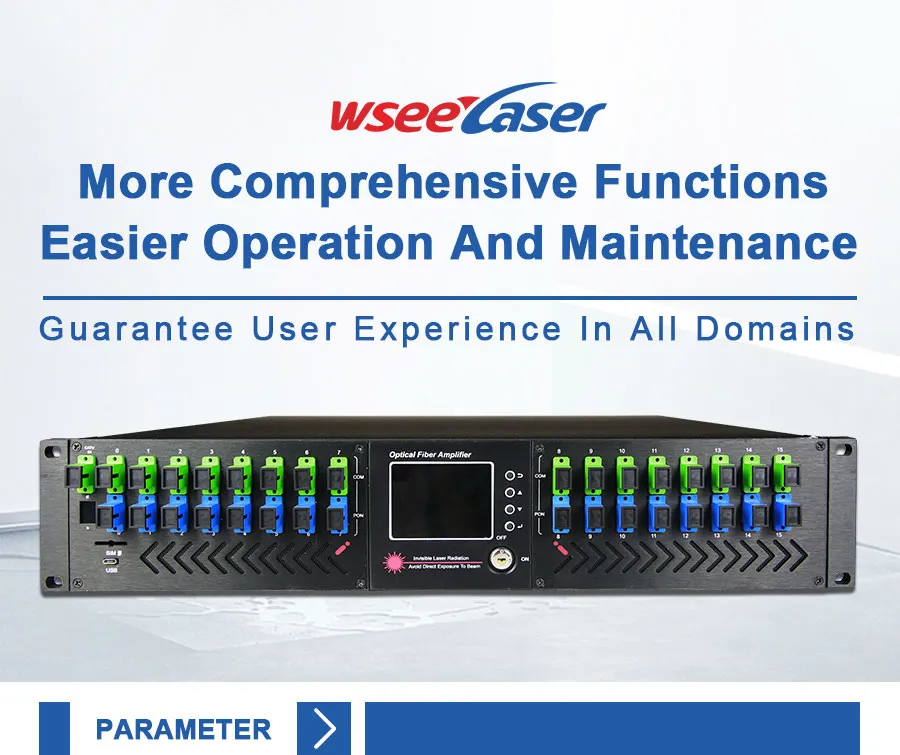 High Performance Modular Structure 16 Ports with Wdm Optical Amplifier EDFA