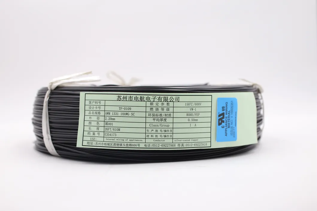 High Temperature Wear Resistance UL1331 Insulated Electrical Wire PVC Insulated Copper Fit Electrical Copper Wire Cable