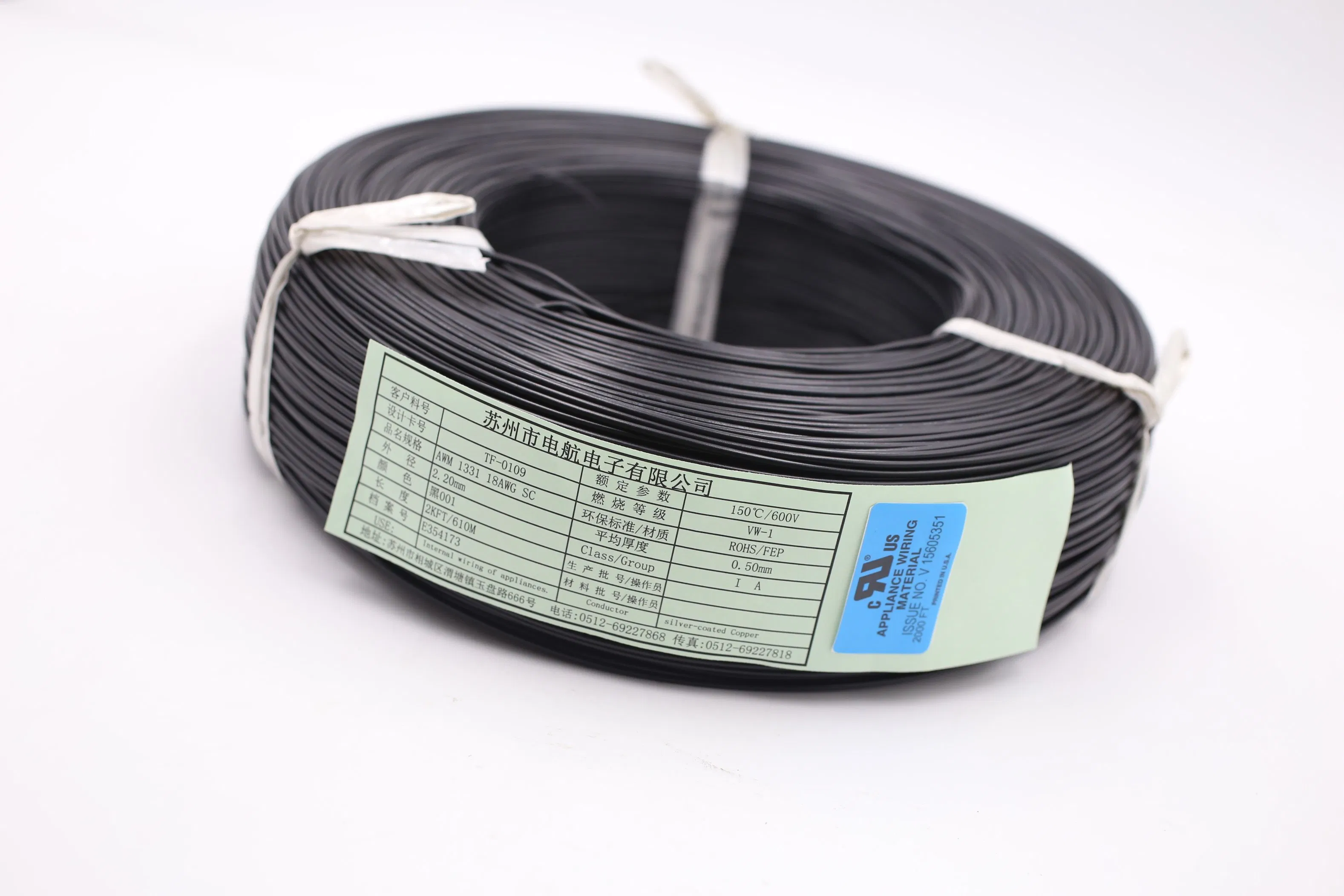 High Temperature Wear Resistance UL1331 Insulated Electrical Wire PVC Insulated Copper Fit Electrical Copper Wire Cable Power Control Wire Cable