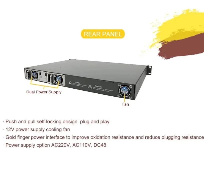 Optic Amplifier EDFA 16 Port Pon EDFA with Wdm