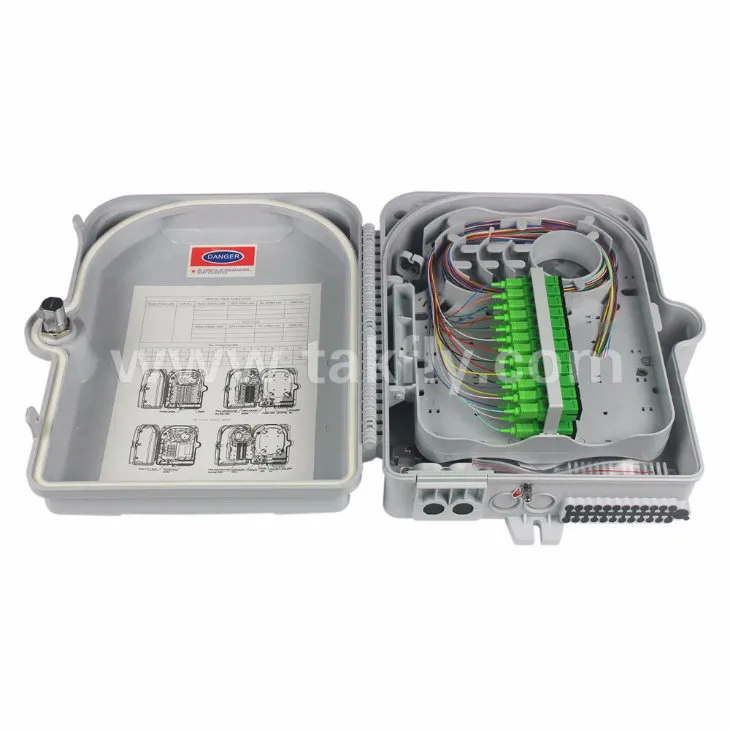 Outdoor 12 16 24 Way FTTH Telecom Fiber Optic Termination Distribution Box